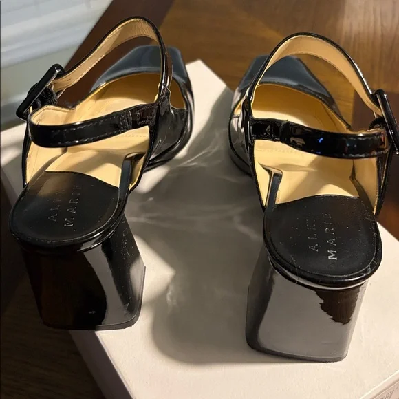 Alex Marie Black Patent Leather Heels - Picture 3 of 5